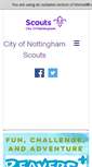 Mobile Screenshot of nottingham-scouts.org.uk